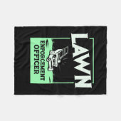 Gartenmäher-Geschenk Fleecedecke (Vorderseite (Horizontal))