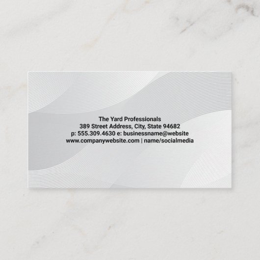 Gartenmährasen | Landschaftsbild Visitenkarte (Rückseite)