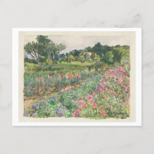 Gartenmalerei-Postkarte des Parmelee-Anwesens Postkarte