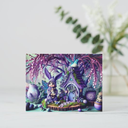 Gartenmärchen Postkarte (Stehend Vorderseite)