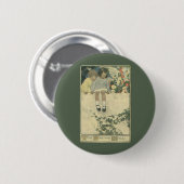 Gartenmauer Jessie Willcox Smith, Vintage Kinder Button (Vorne & Hinten)