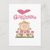 Gartenmöbel für Schweine und Lieben Postkarte (Vorderseite)