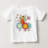 Gartenmühle mit Blume Baby T-shirt (Vorderseite)
