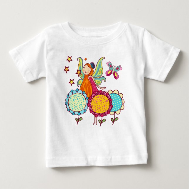 Gartenmühle mit Blume Baby T-shirt (Vorderseite)