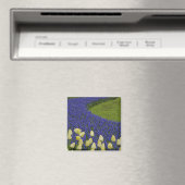 Gartenmuster der Blume und 2 Magnet (In Situ (Geschirrspüler))
