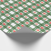 Gartenmuster für frische Tomaten Geschenkpapier (Ecke)