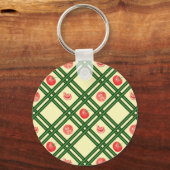 Gartenmuster für frische Tomaten Schlüsselanhänger (Vorderseite)