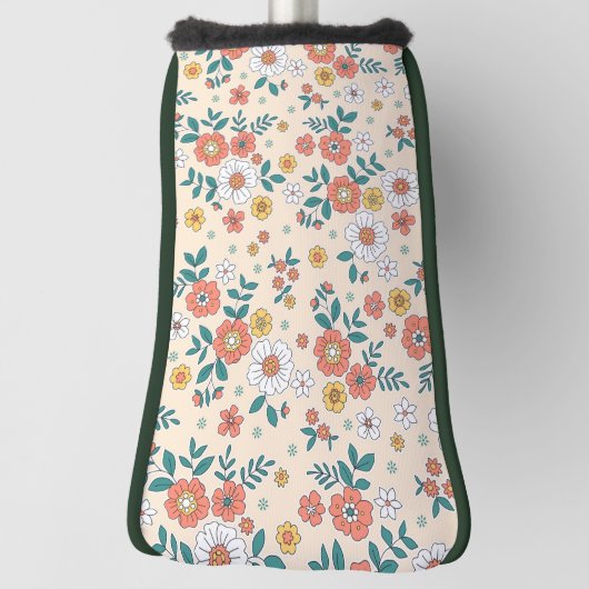 Gartenmuster für Korallenblumen Golf Headcover (Rotieren 90)