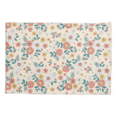 Gartenmuster für Korallenblumen Kissenbezug (Rückseite)