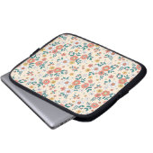 Gartenmuster für Korallenblumen Laptopschutzhülle (Vorne Knopf)