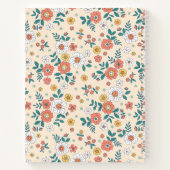 Gartenmuster für Korallenblumen Notizblock (Rückseite)