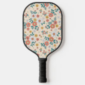 Gartenmuster für Korallenblumen Pickleball Schläger (Vorderseite)