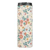 Gartenmuster für Korallenblumen Thermosbecher (Rückseite)