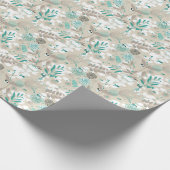 Gartenmuster Geschenkpapier (Ecke)