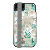 Gartenmuster Incipio iPhone Geldbeutel-Hülle (Folio Rückseite)