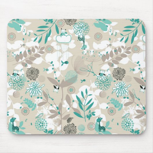 Gartenmuster Mousepad (Vorne)