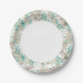 Gartenmuster Pappteller (Vorderseite)