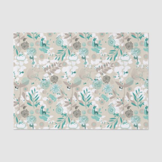 Gartenmuster Seidenpapier (Vorderseite)