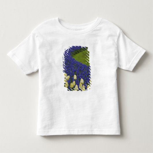 Gartenmuster von Blume und 2 Kleinkind T-shirt (Vorderseite)