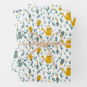 Gartenmuster Wasser Blume Gartengeschenk Geschenkpapier Set (Beispiel)