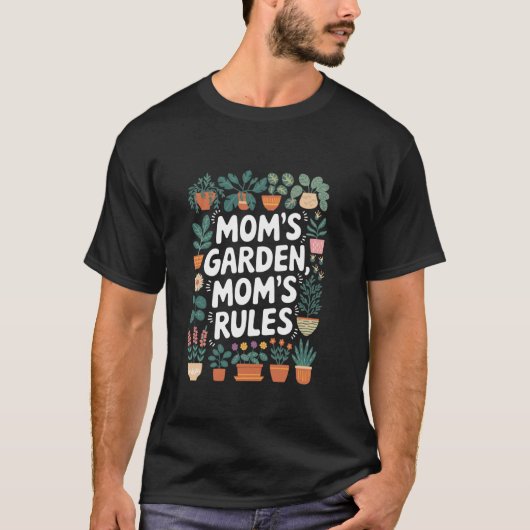 Gartenmutter Gärtnerin und grüner Daumen Pflanzenl T-Shirt (Vorderseite)