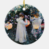 Gartennelke, Lilie, Lilie, Rose - John-Sänger Keramik Ornament (Hinten)