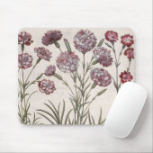 Gartennelken: flore 1.Caryophyllus majore; 2. Mousepad (Mit Mouse)