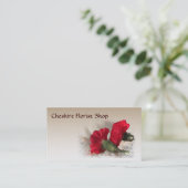 Gartennelken-Florist Visitenkarte (Stehend Vorderseite)