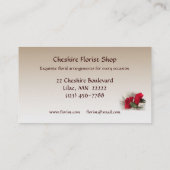 Gartennelken-Florist Visitenkarte (Rückseite)