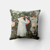 Gartennelken-Lilien-Lilien-Rosen-Amerikaner MoJo Kissen (Rückseite)