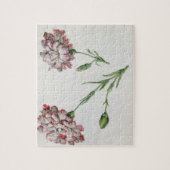 Gartennelken (w/c auf Papier) Puzzle (Vertikal)