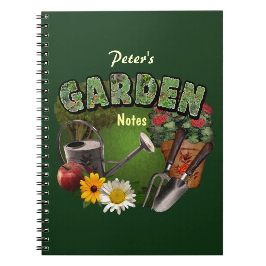 Gartennotizen (benutzerdefinierbar) notizblock (Vorderseite)