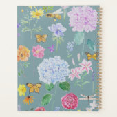 Gartenölmalerei Blume Türkis Planer (Rückseite)