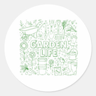 Gartenpaket Runder Aufkleber
