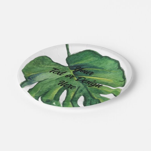 Gartenpapierplatte Pappteller (Schrägansicht)