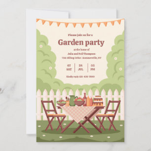 Gartenparty-Einladung Einladung