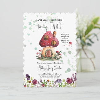 Gartenparty Geburtstag Kleinkind Whimsical Kinder Einladung