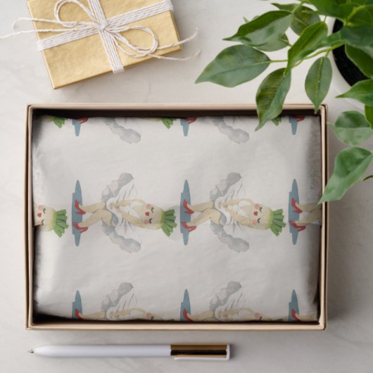 Gartenparty-Geschenkpapier Seidenpapier (Geschenk)