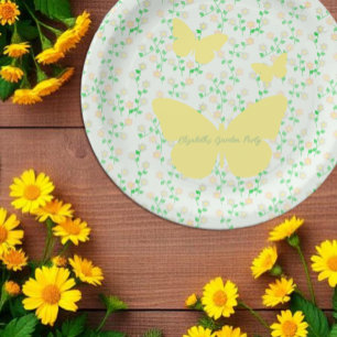 Gartenparty geschlechtsneutrale Babyparty Pappteller