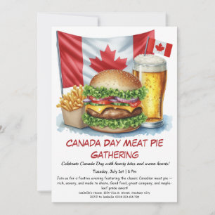 Gartenparty mit Burgern & Bier   Canada Day Einladung