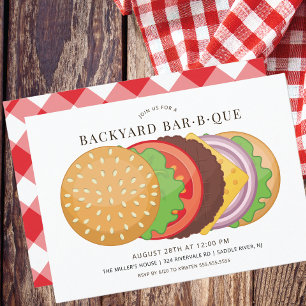 Gartenparty mit Grillfest Einladung