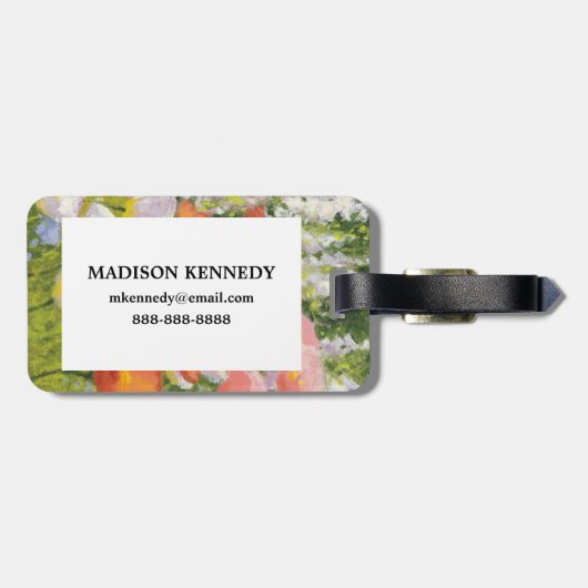 Gartenpasten Gepäckanhänger (Rückseite horizontal)