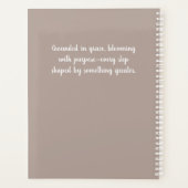 Gartenpeony Blume auf rustikalem Holz Planer (Rückseite)