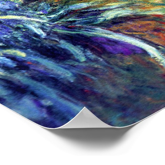 Gartenpfad durch die Iris durch das Monet Poster (Ecke)