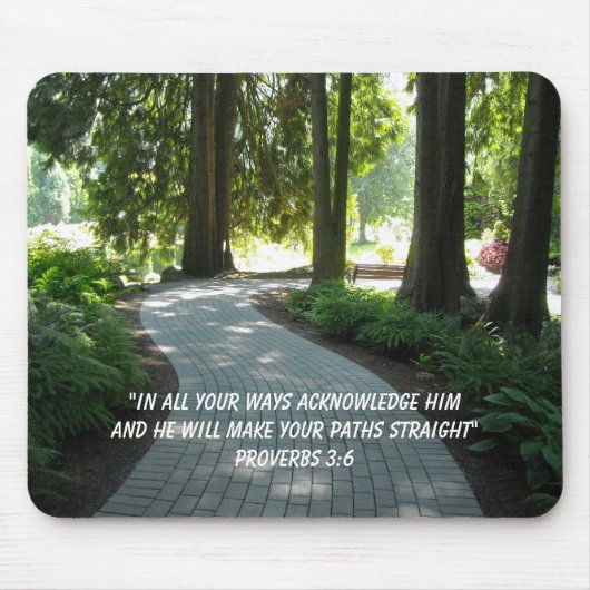 Gartenpfad Inspirationsquelle Verse Mousepad (Vorne)