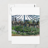 Gartenpferd Postkarte (Vorne/Hinten)