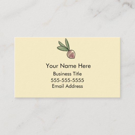 Gartenpflanze Beruflich Visitenkarte (Vorderseite)