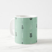Gartenpflanzen Muster Kaffeetasse (Vorderseite Links)