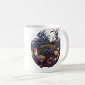Gartenpflanzen und Hühner Kaffeetasse (VorderseiteRechts)