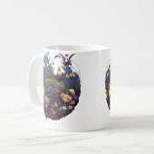 Gartenpflanzen und Hühner Kaffeetasse (Vorderseite Links)